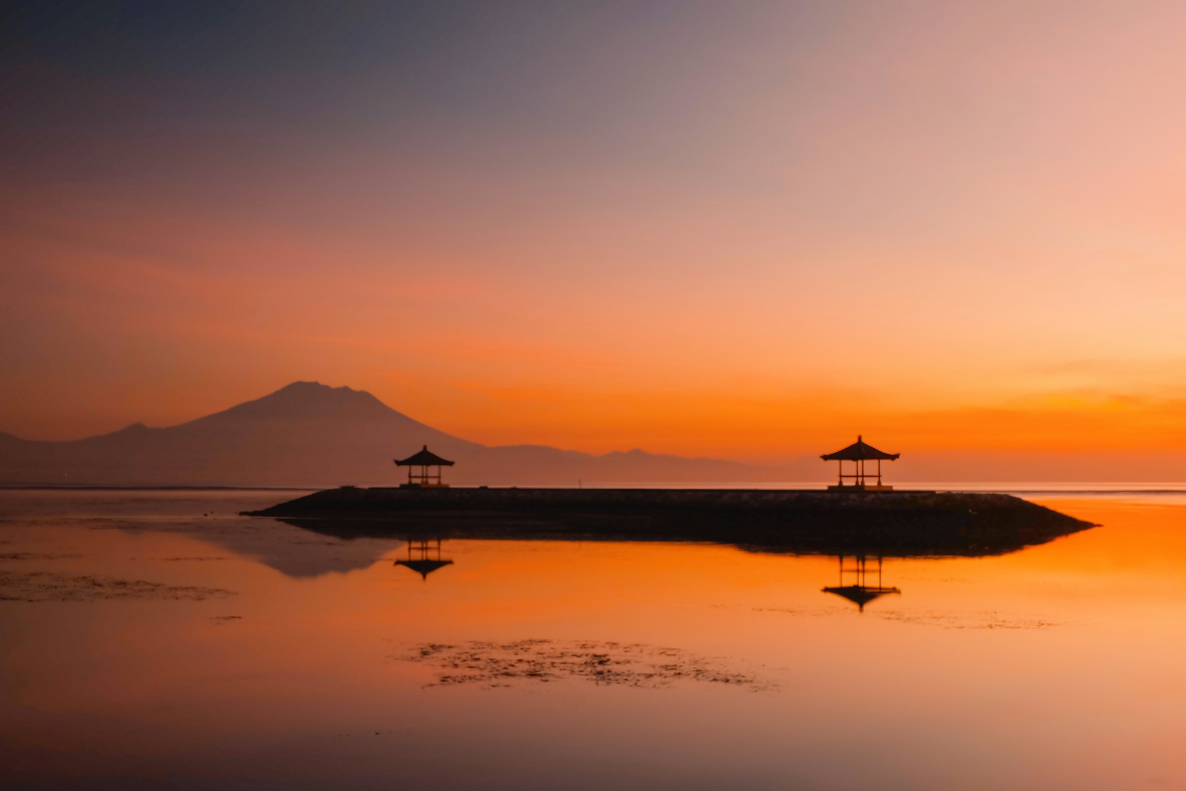 Sanur beach at sunrise, Bali